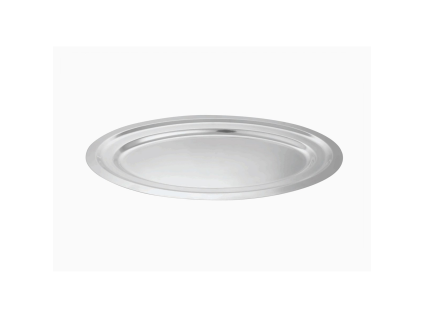 aro Tablett 38 cm, oval, glänzend, Edelstahl, 1 Stück