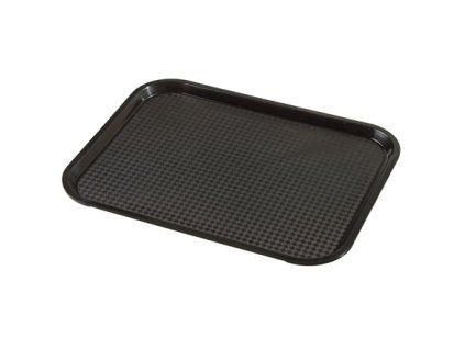 aro Tablett 46 x 36 cm Polypropylen schwarz 6 Stück