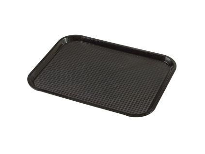 aro Tablett 46 x 36 cm Polypropylen schwarz 6 Stück