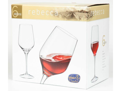 Crystalex Weingläser REBECCA 460 ml 6 Stück