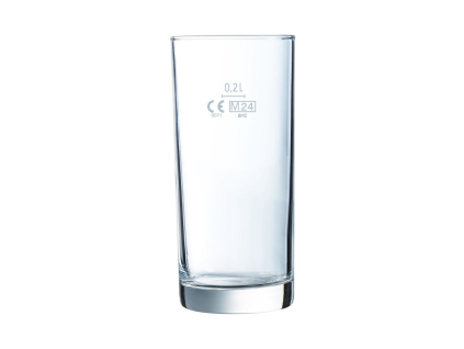 aro Longdrinkgläser mit CE-Kennzeichnung, 200 ml, Basic, 6 Stück