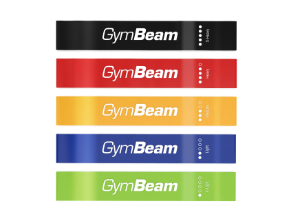 GymBeam Widerstandsband-Set mit 5 Bändern