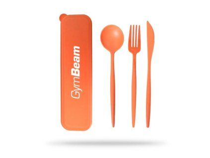 2GO Orange Besteckset - GymBeam