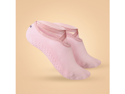 Yoga-Socken mit Grip, Pink - BeastPink