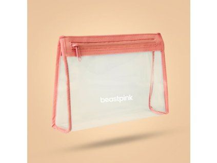 Transparente Kosmetiktasche - BeastPink