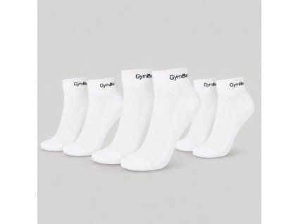 3er-Pack weiße Socken - GymBeam