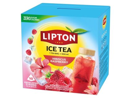 Lipton Eistee Himbeer-Hibiskus, 10 Beutel