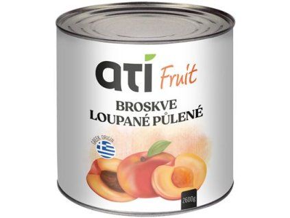 2650 ml geschälte und halbierte Pfirsiche