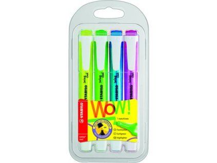 STABILO Swing Cool Textmarker-Mix, 4 Stück