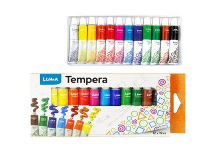 Luma Temperafarben, 12 ml, 12 Stück