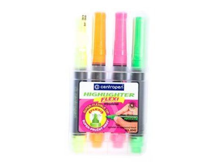 centropen Textmarker 8542 Flexi 4 Stück