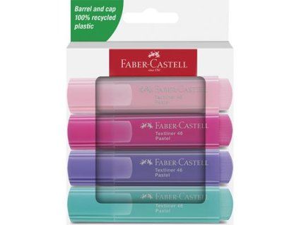 FABER-CASTELL Textmarker Textliner 46 Pastell 4 Stück