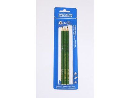 KOH-I-NOOR Bleistift 3 Graphit ergonomisch TR7 7,2 mm 3 Stück