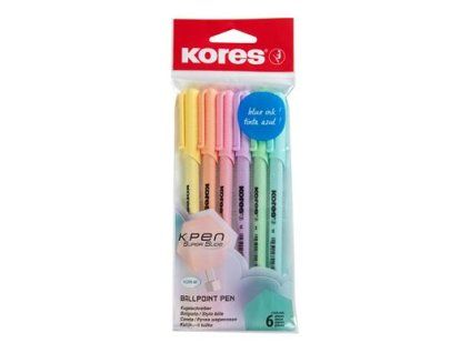 Kores K-Pen K0 Pastell 6 Stück