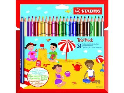 STABILO Trio Buntstifte, stark, 24 Stück