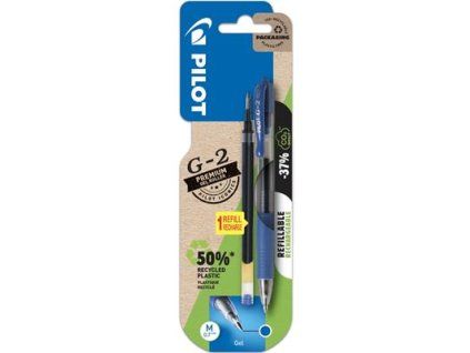 PILOT G-2 Premium Gelroller 0,7 mm 1+1 Nachfüllpackung blau 1 Stück