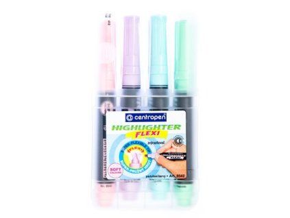 centropen Flexi Soft Textmarker 8542, 4 Stück
