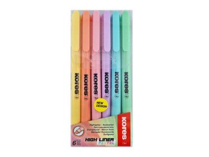 Kores Textmarker KM Pastell 6 Stück