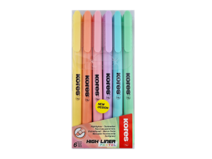 Kores Textmarker KM Pastell 6 Stück