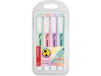 STABILO Textmarker swing cool Pastell Edition Mix 4 Stück