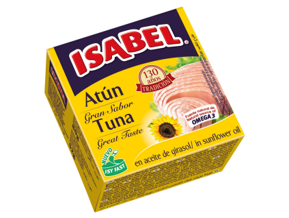 ISABEL Thunfisch in Sonnenblumenöl 80 g