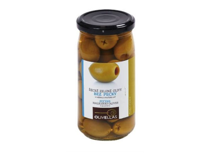 OLIVELLAS Grüne Oliven ohne Kern 380 g