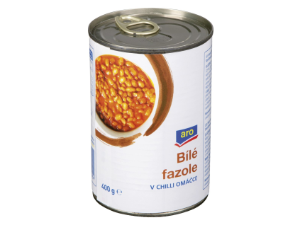 aro Weiße Bohnen in Chili 6 x 400 g