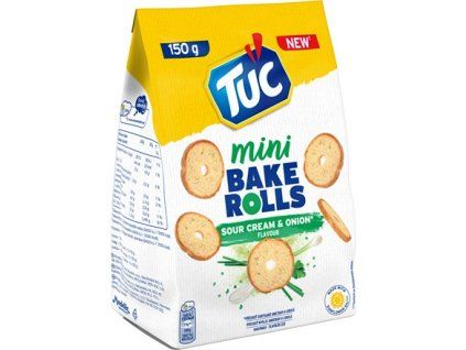 TUC Bake Rolls Mini Cream & Onion 150 g