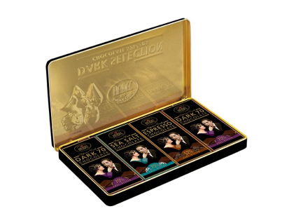 Kollektion dunkler Pralinen, 120-g-Dose