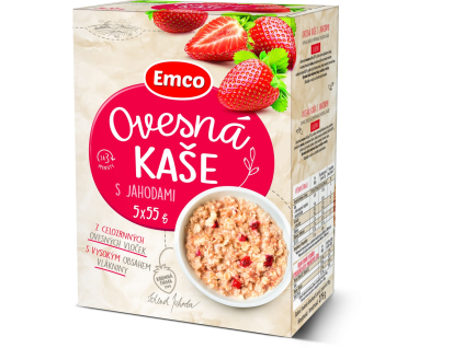 Emco Haferflocken mit Erdbeeren 5 x 55 g