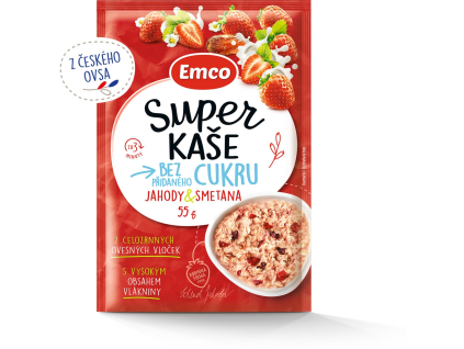 Emco Super Porridge Erdbeere/Sahne 55 g