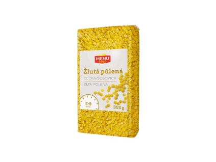 MENÜ GOLD Gelbe Linsen, halbiert 500 g