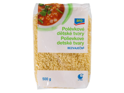aro Eierlose Suppennudeln in Kinderformen, 6 x 500 g