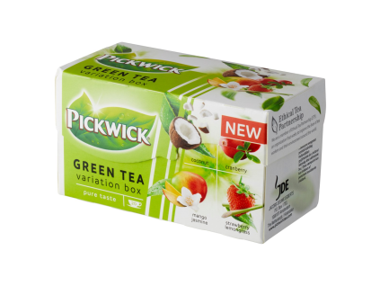 PICKWICK Grüner Früchtetee, 12 x 32,5 g