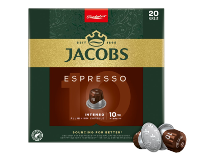 JACOBS Espresso Intenso Kaffeekapseln, 20 Stück