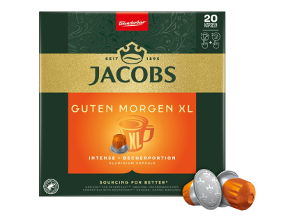 JACOBS Gut Morgen XL Kaffeekapseln 20 Stück.