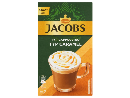 JACOBS Cappuccino Karamell Instantkaffeegetränk 8 Stück