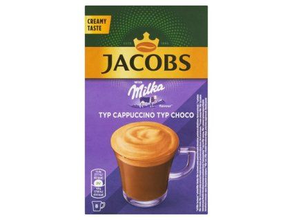 JACOBS Cappuccino mit Milka-Schokoladengeschmack, 8 Stück.