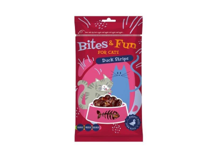 AKINU Bites & Fun Strips Ente für Katzen 60 g