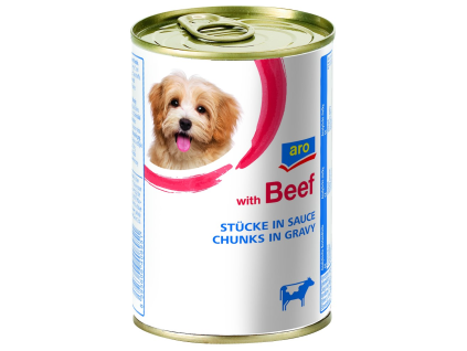 aro Rindfleischstücke für Hunde 415 g
