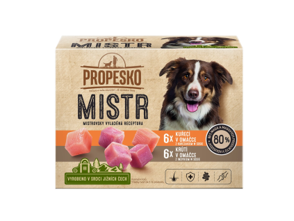 PROPESKO Master Hähnchen und Pute in Sauce 12 x 85 g