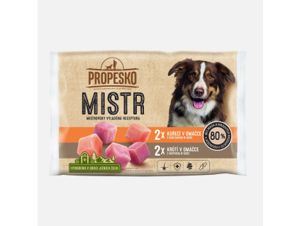 PROPESKO Master Hähnchen und Pute in Sauce 4 x 85 g