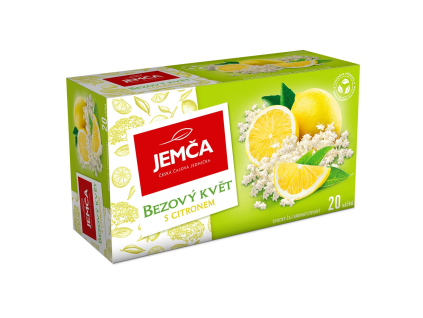 Jemča Holunderblütentee mit Zitrone, 20 Stück