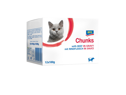 aro Cat Beutel Rindfleisch 12 x 100 g