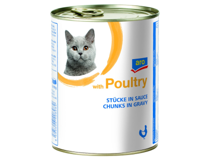 aro Geflügel-Dosenfutter für Katzen 830 g