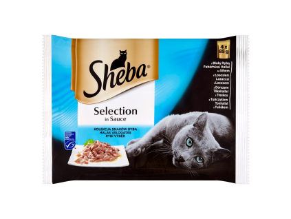 Sheba Select Fisch für Katzen 4 x 85 g