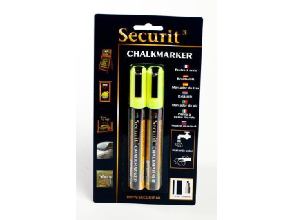 Securit Marker 2 - 6 mm gelb 2 Stück