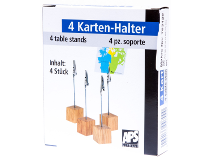 APS Cube Tischständer aus Holz, 4 Stück