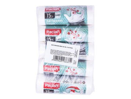 Paclan Müllsäcke Standard 15 l weiß 5 x 40 Stück