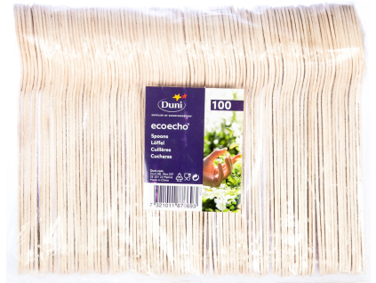 Duni Löffel 16 cm, Holz, 100 Stück